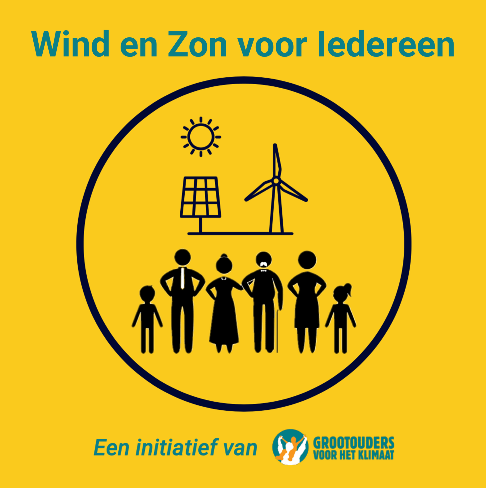 Affiche Wind en zon voor Iedereen kopie
