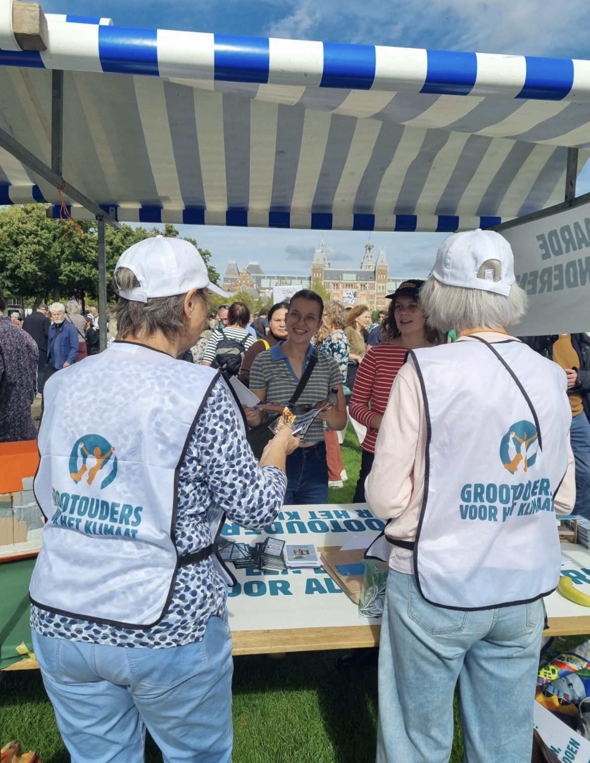 Kraam GvhK op Museumplein klimaatmars