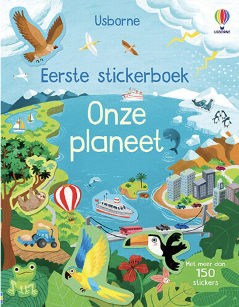Omslag - Eerste stickerboek Onze Planeet