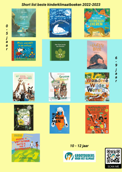Poster Shortlist Beste kinderklimaatboeken 2022-2023